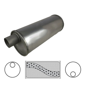 6" Round, 16" Long, 2 1/4" Offset/Offset - Megaflow - Brixton 4x4 - Buy Online Now!